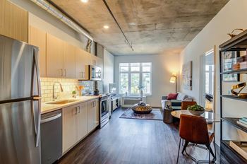 Concrete accents & exposed ductwork